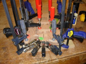 Clamping the crap out of it...