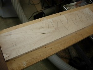 Plane until the marks disappear