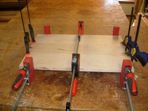 Glued and clamped
