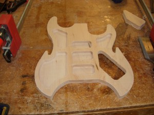 Tabs cut, carve of lower half complete