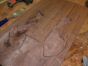 Back side of the upper half