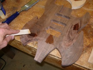 Filling the knots and cracks