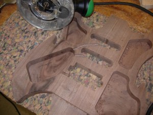 Adding grooves for pickup wires