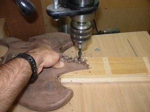 Drilling out the tuner holes