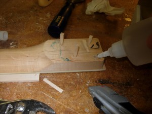 Filling existing neck holes