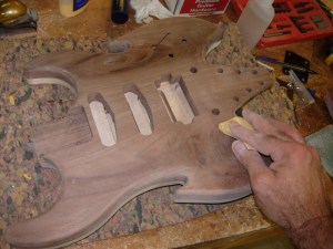 Sanding down to 220 grit