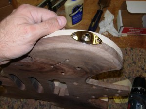 Plate located and mounting holes drilled