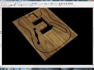 Back side ofthe top half