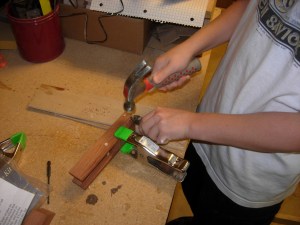 Pinning the back in place