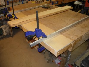 Locating and clamping box on place