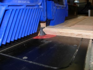 Routing the door lip