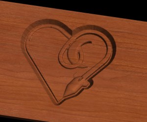 Cad model brought into the Carvewright software