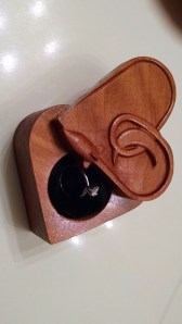 Dowel pressed into the pivot point and ring loaded up