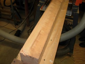 First pass through the planer