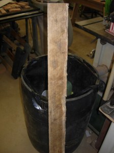 4"X4" Piece of rough-sawn poplar