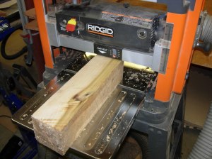 Planing the first side