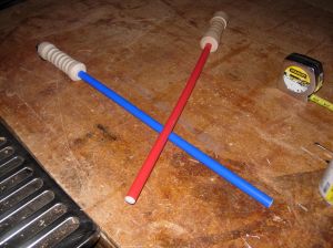 Mine and Adam's sabers