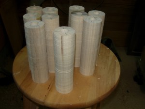 Adam roughed out most of the blanks