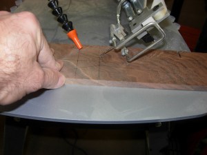 Cut all the knot off first