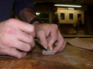 Mark the string guide