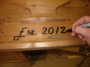 Drawing in the letters again