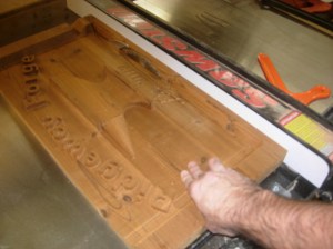 Cutting away the damaged border