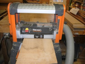 Planing down to 1" thick