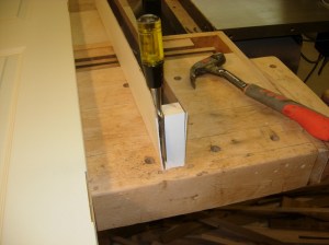 Separate using a chisel
