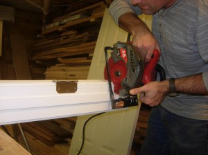 Cut the end off with the circular saw