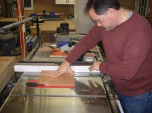 Cutting the sides to size