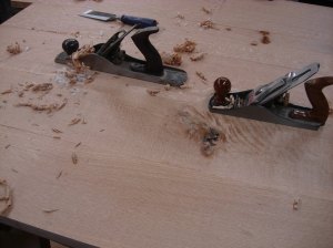 Planing down the epoxy