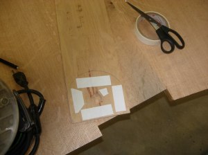 Attaching double-sided tape