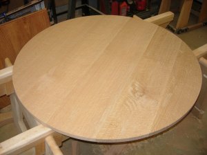 Top ready for sanding