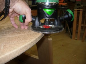 Chamfering the bottom