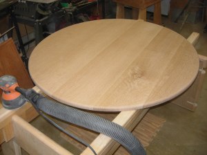 Sanded and ready for staining