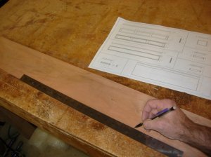 Locating the holes in the front apron