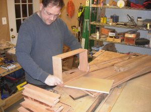 Dry-fitting the drawer