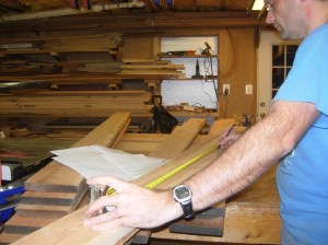 Marking rough cut dimensions