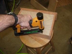 Pinning the drawer bottoms