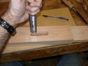 Squareing up the mortises