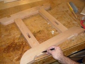 Marking excess tenons