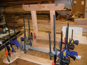 Second leg clamped up