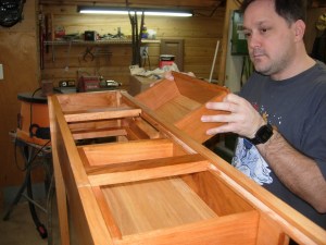 Inserting the drawers