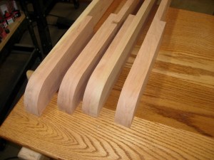 Beam ends ready for final glue-up