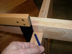 marking out the notch