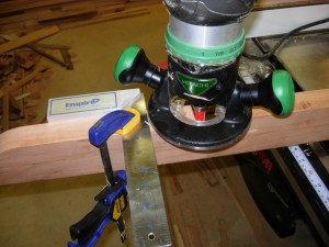 Setting a stop to widen the sides