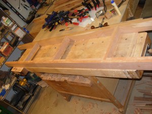 Dry-fit of the lower rail assembly