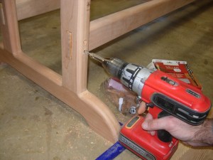 Drilling the stepped holes