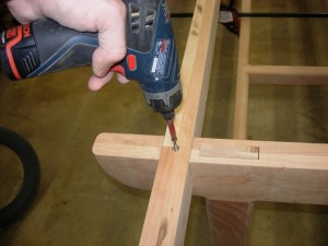 Screwing down the rails