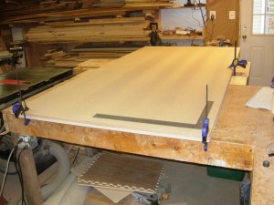 Lined up and checked for square